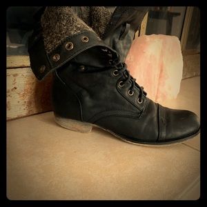 Black Madden girl combat boots